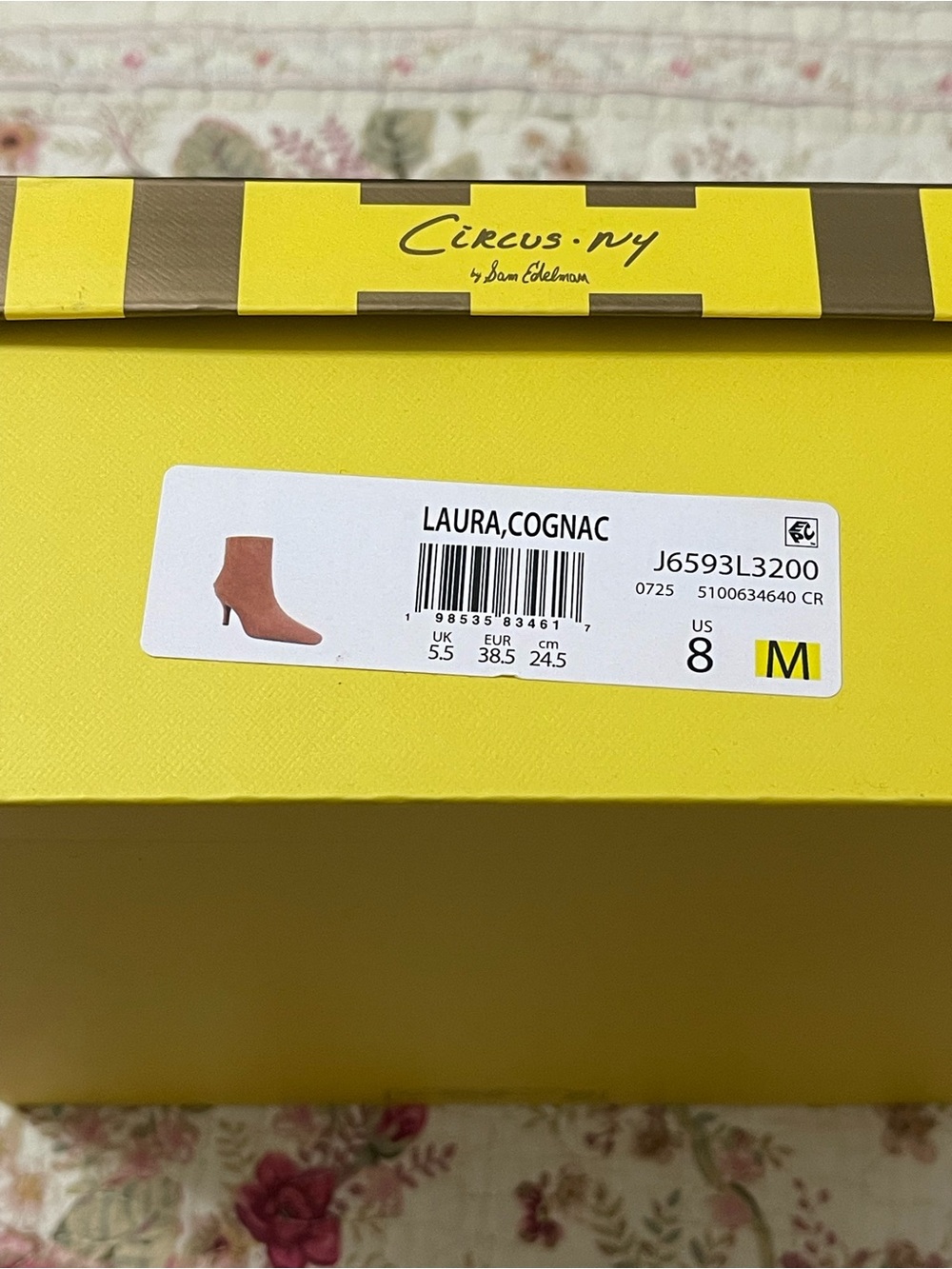 Circus NY by Sam Edelman Women's Laura Suede Ankle Boots in Cognac WORN ONCE - Picture 8 of 8
